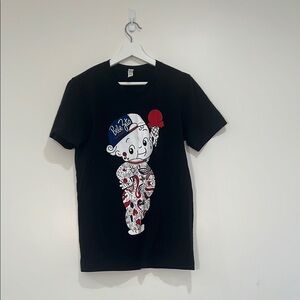 Black Graphic Kids T-Shirt
